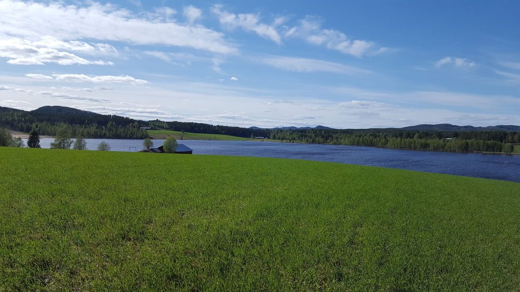 holiday sweden countryside rural landscape lake