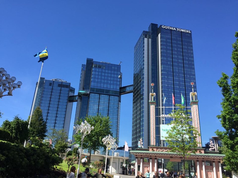 gothia towers gothenburg liseberg amusement park