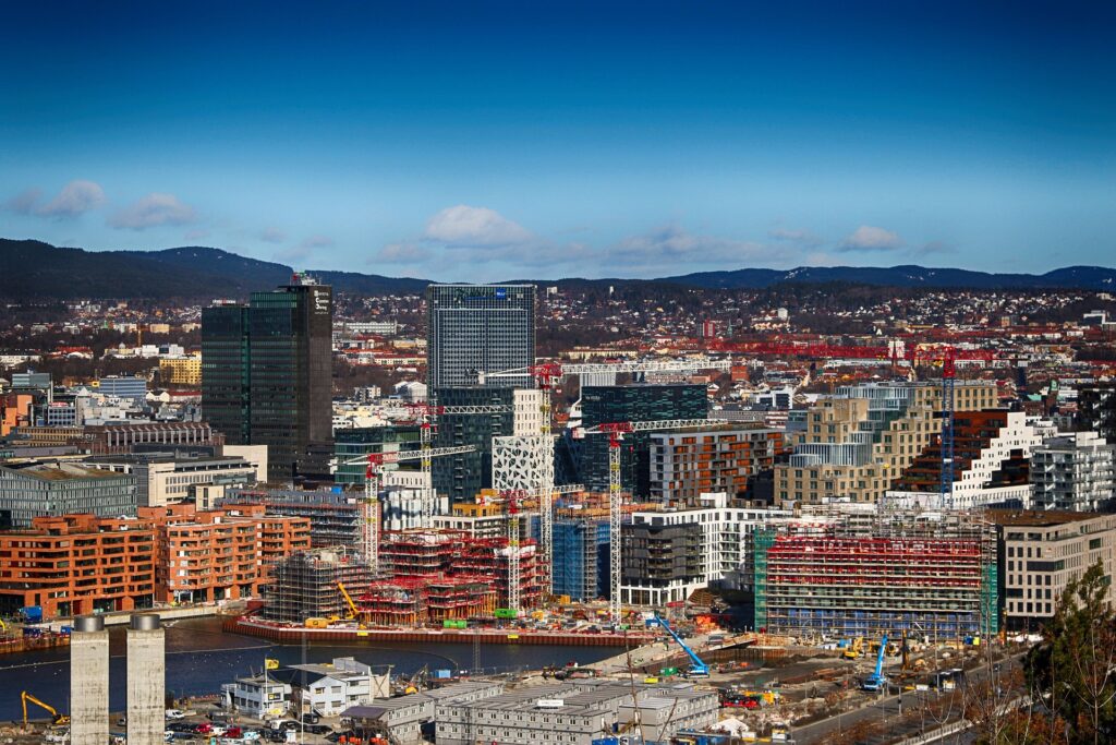 oslo norway scandinavia overview city center