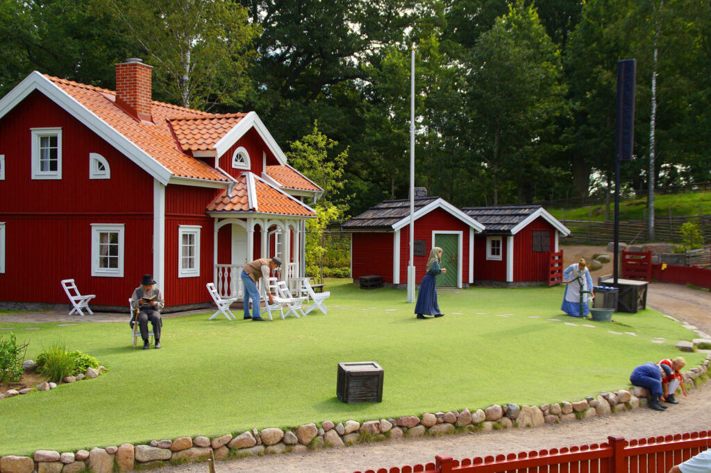 Småland red swedish cottages cabins countryside