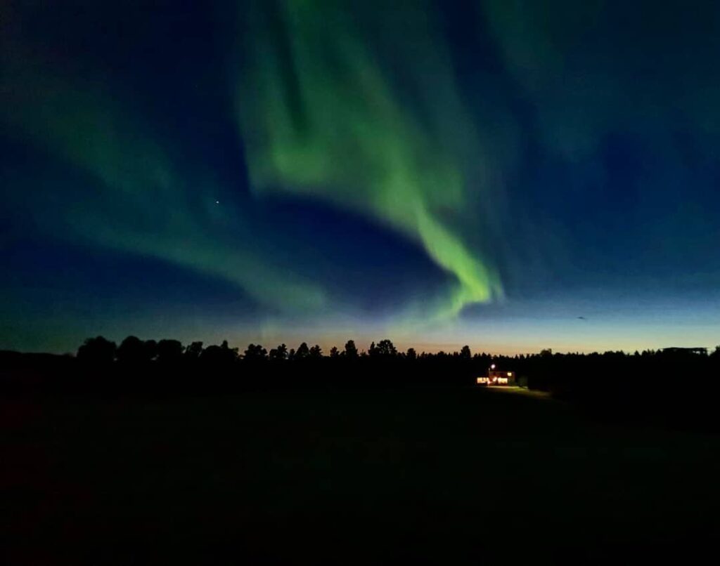 Northern Lights Aurora Borealis north sweden night