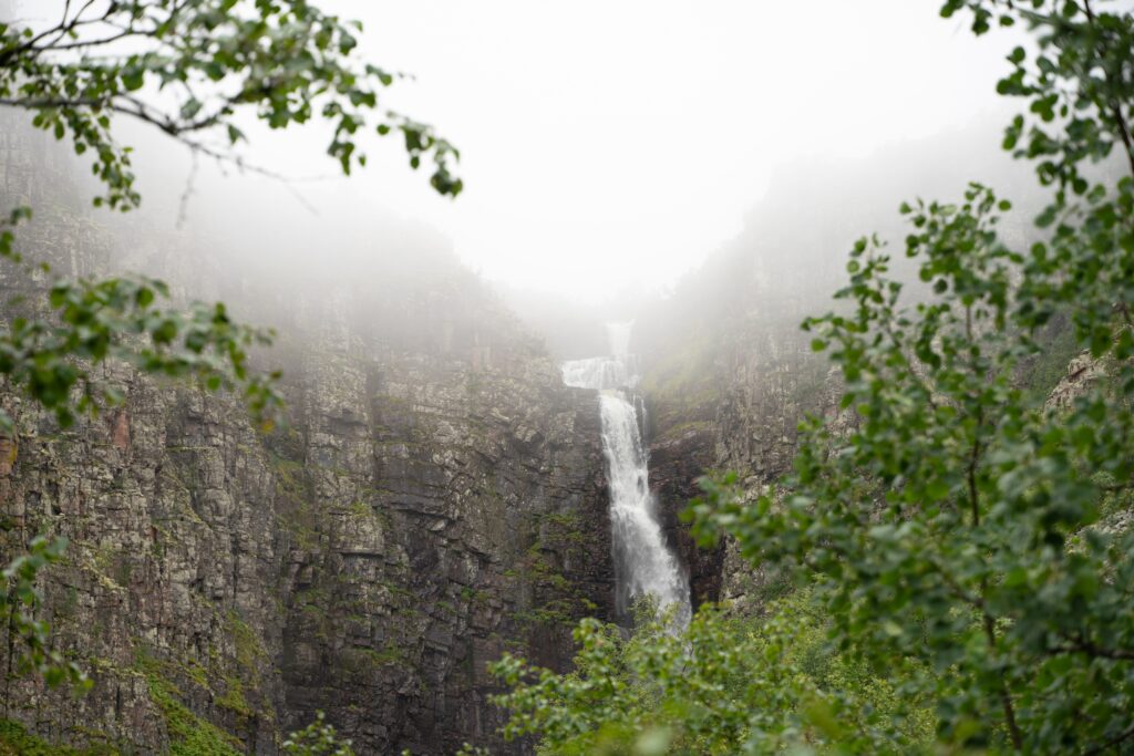 Fulufjället National Park Njupeskär waterfall