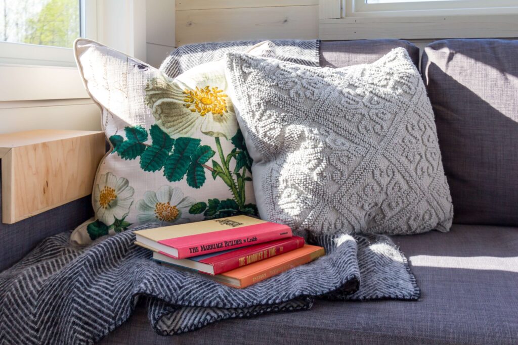 swedish textiles pillow blanket design style sofa