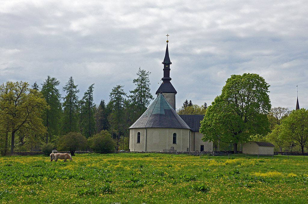 Visingsö Island Lake Vättern beautiful spot horses church