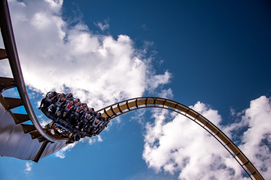 Liseberg Amusement Park rollercoaster helix fast fun gforce sky